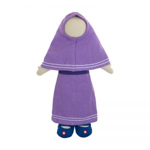 muslim faceless prayer time doll, ethnic doll